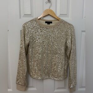 Sanctuary Gold Sequin Top